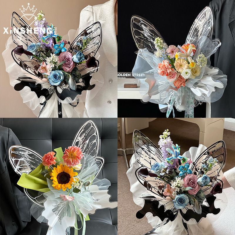 

Kertas Buket sayap ( TRENDING) ,Kertas Buket Kupu Kupu 1 Set - Flower Wrapping Butterfly Wings