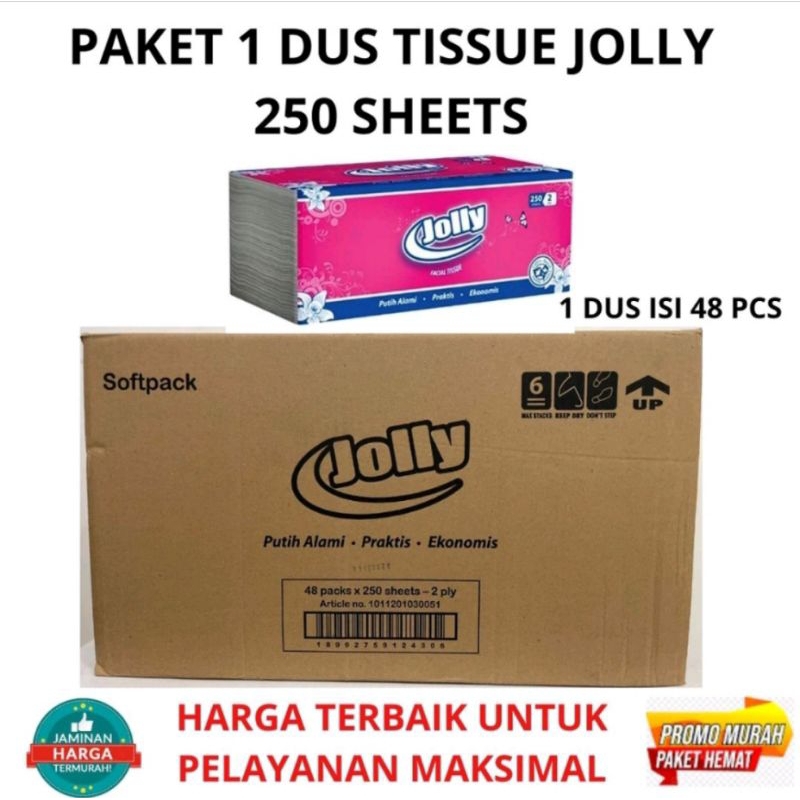 Tissue Jolly 1 Dus 250 Sheet