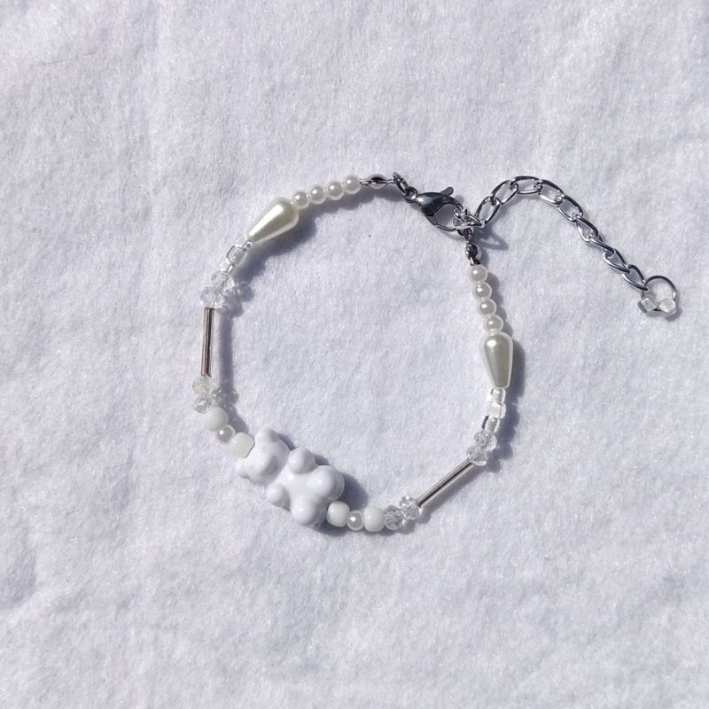 GELANG MANIK MANIK KAIT || GELANG KAIT WANITA || GELANG KOREA || MANIK KRISTAL || ANTI KARAT