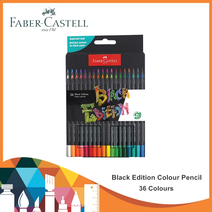 

Faber Castell Black Edition Colour Pencil set- 36 / Colour Pencil / Faber Castell / Pensil Warna