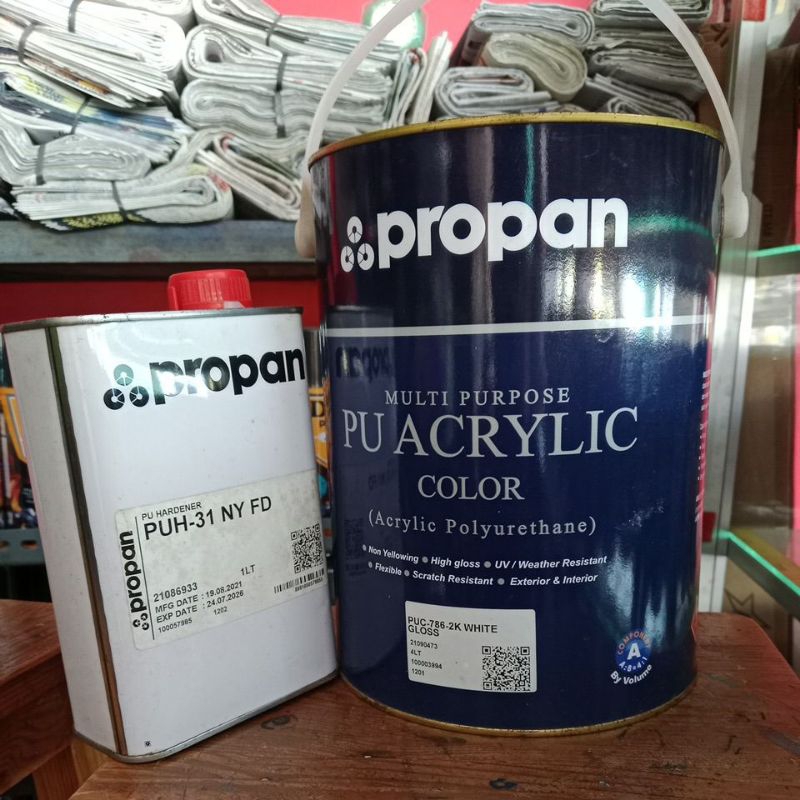 Propan Cat Duco Pu Acrylic 787 White Gloss 2k 5ltrs