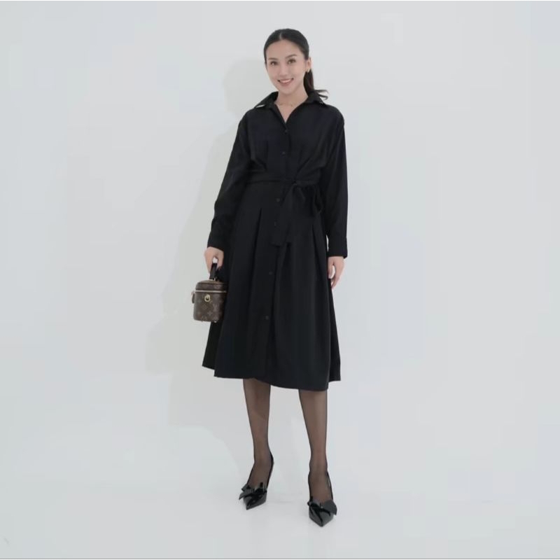 Tunik Ayana Polos Cantik Karet Di Pinggang