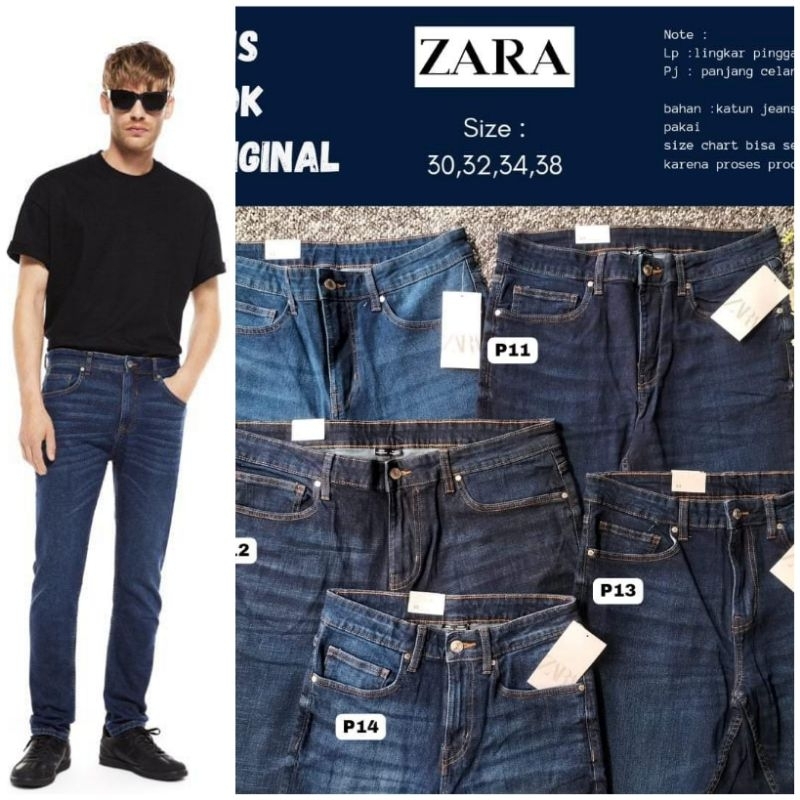 Celana Jeans Panjang Pria ZARA Original