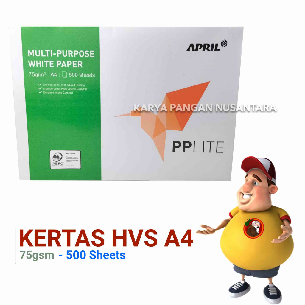 

KERTAS HVS A4 75 GRAM KERTAS A4 HVS 75 GR A4 PAPER TEBAL 500 SHEETS