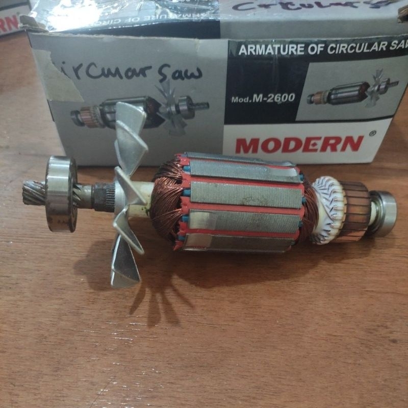 armature circularsaw modern m 2600/ jantung mesin belah kayu modern / jantung mesin potong kayu / ja