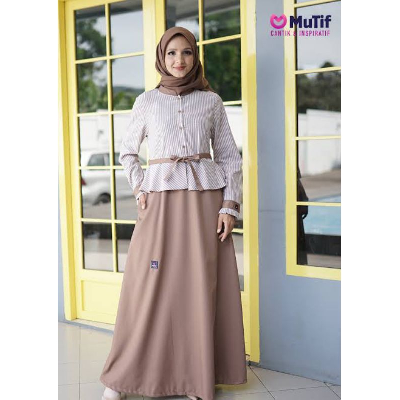 Gamis Mutif Shanum Brown