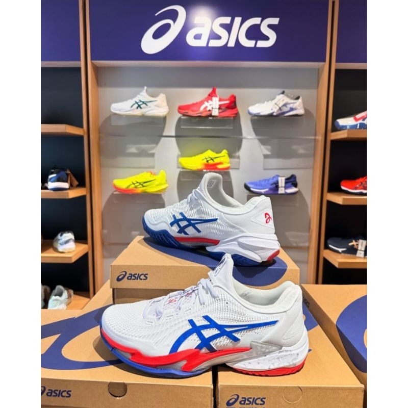 Asics Court FF 3 Novak Men ( White / Asics Blue )