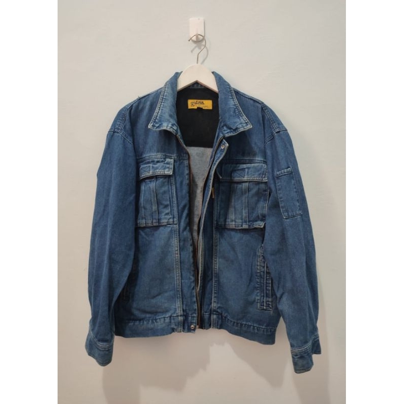 Jacket Denim / Jeans Vintage Japan Even River L/XL