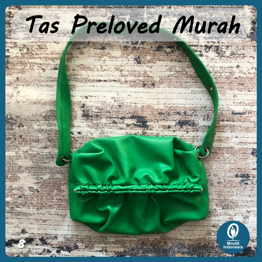 Preloved Tas Fashion Wanita Warna Hijau (Preloved/Second/Bekas)