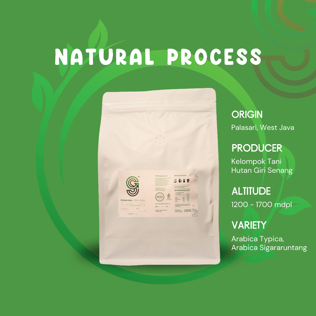 

Biji Arabica Natural Proses Kopi Bubuk Arabika Natural Process 1Kg