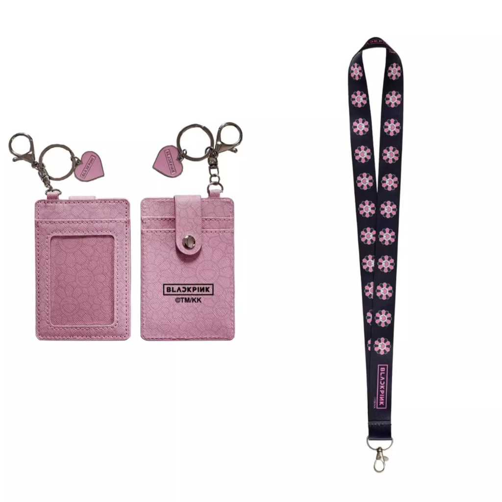 

TAKASHI MURAKAMI X BLACKPINK PART 2 CARD HOLDER PINK + Landyard