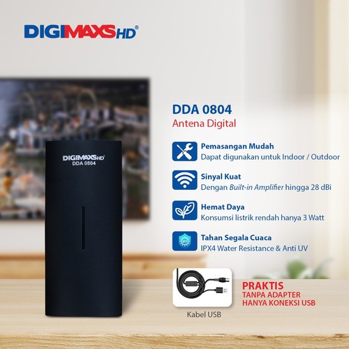 DIGIMAXS DIGITAL ANTENA 0804 / Antena Digital Indoor dan Outdoor Antena Dalam UHF