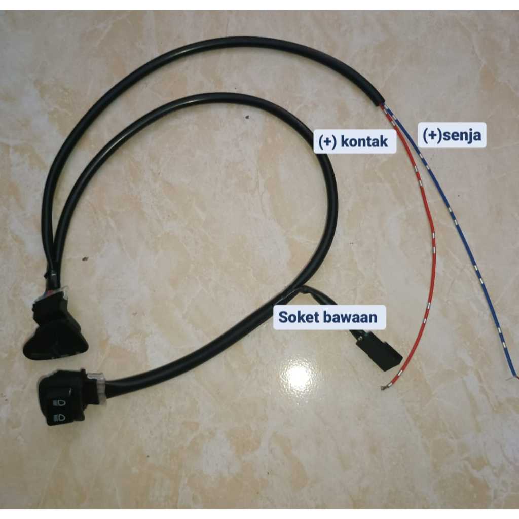 Saklar kanan revo + kiri pass beam pnp untuk motor vario 125 old bohlam, beat fi, scoopy 2013-2014,r