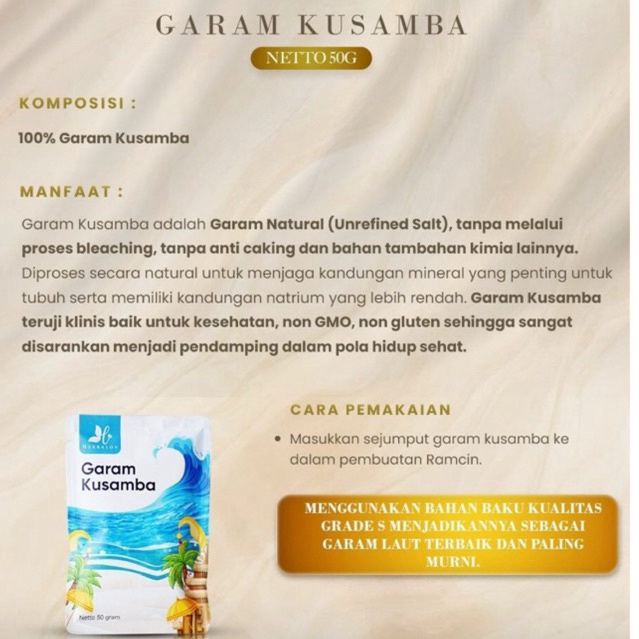 

GARAM KUSAMBA By HERBALOV