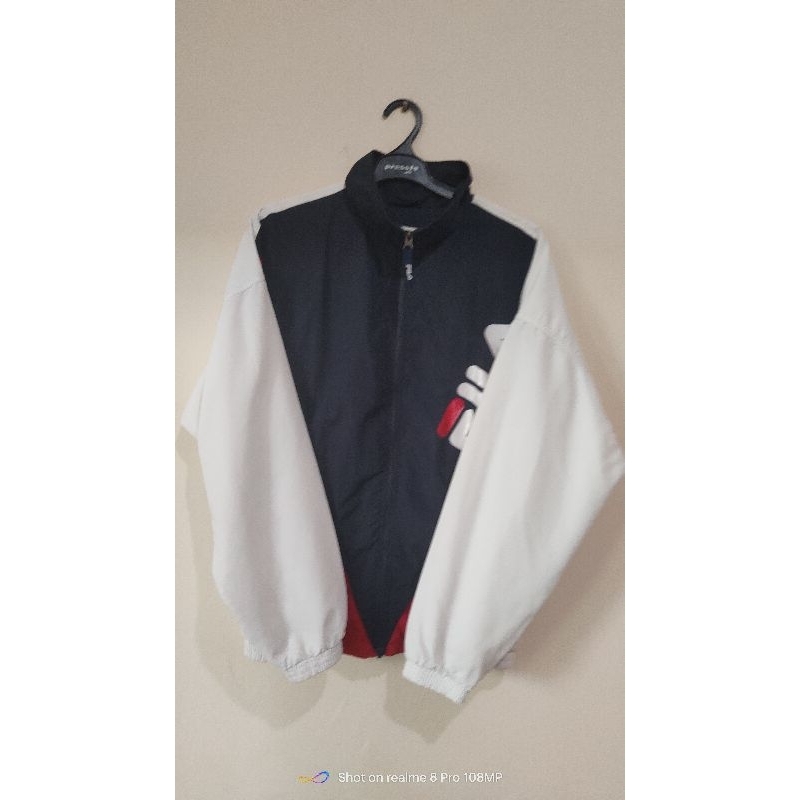 JAKET FILA WINDBREAKER - FILA VINTAGE - COLOUR BLOCK - COLOR BLOK