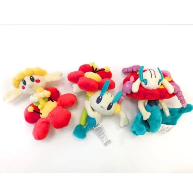ORIGINAl Pokemon Center Fit Plush Boneka Flabebe Floette Florges X Y Sitting Cuties
