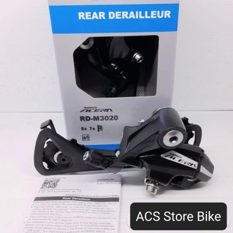RD SHIMANO ACERA M3020 8 SPEED UNTUK SEPEDA GUNUNG MTB FEDERAL ORIGINAL