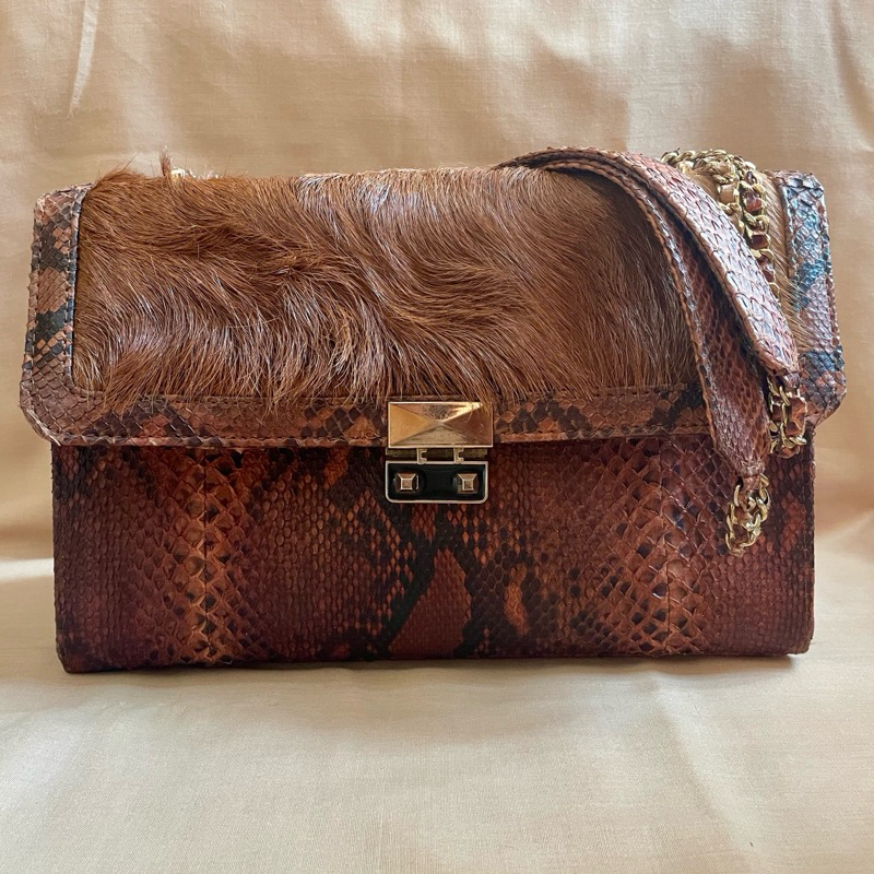Tas Kulit Preloved Asli Kulit Ular