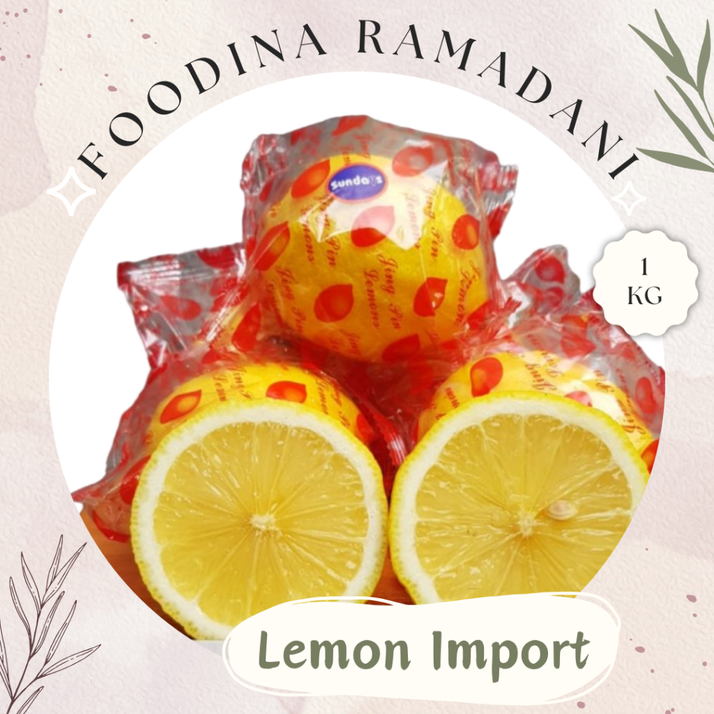 

LEMON California - Import Fresh [ Berat 1.000gr ] Harga Per KG