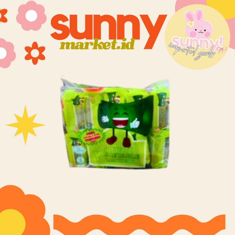 

SUNNYMARKET - POTATO VEGETABLE CRACKERS BISKUIT BISCUIT KRAKERS KREKERS KENTANG SAYUR SAYURAN VEGE ISI 10 PCS