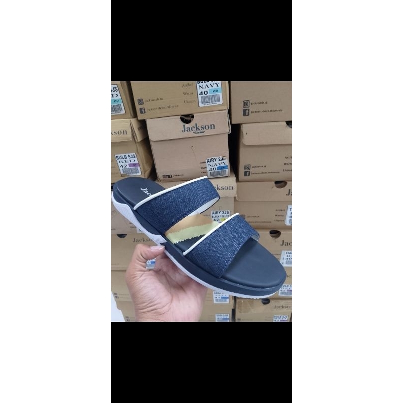 Sandal Pria JACKSON - Sandal Navy - Sandal Slide