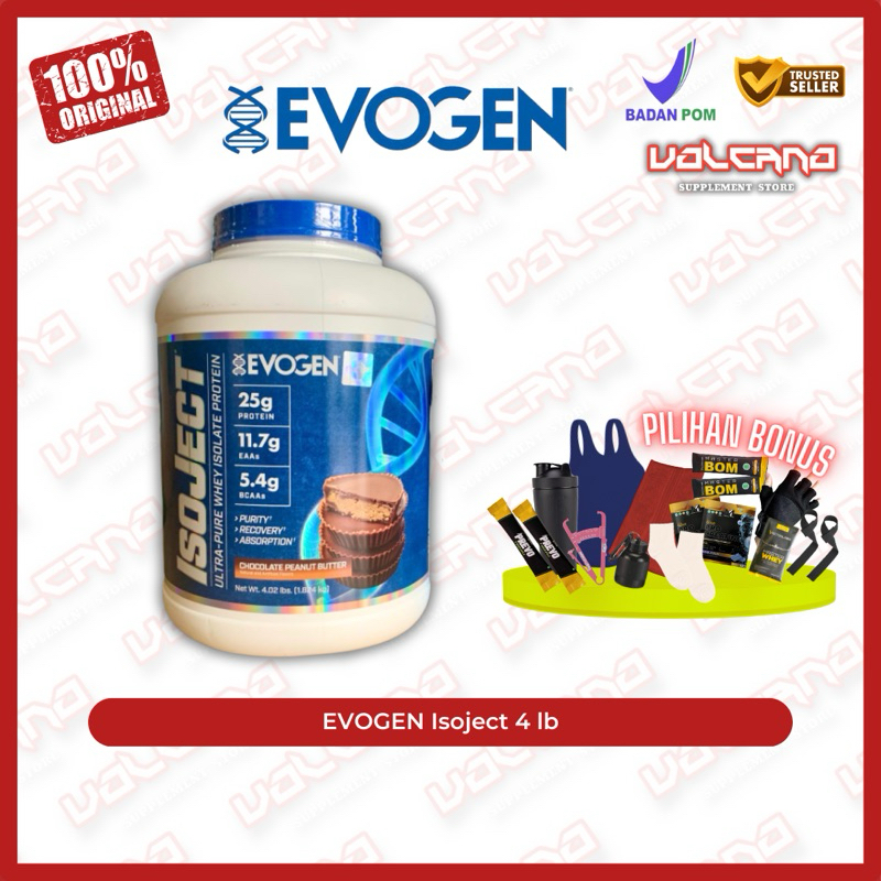 Evogen Isoject 4 lb lbs Whey Protein Isolate Iso Nutrition