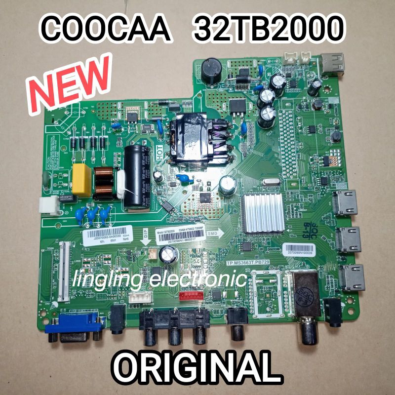 MAINBOARD TV COOCAA 32TB2000 MB TV COOCAA 32TB2000 ORIGINAL NEW