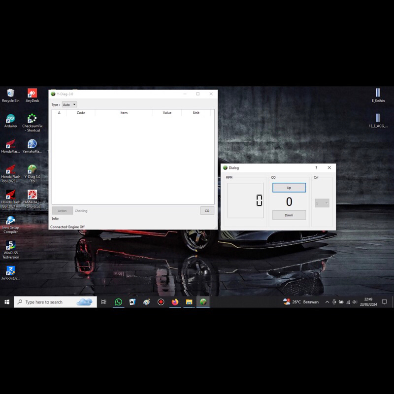 Software Y-Diag 3.0 Support FTDI (Untuk Motor Yamaha OBDI)
