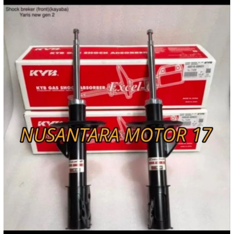 Shockbreaker Depan Toyota Yaris Gen 2 New Vios Asli Original Kayaba
