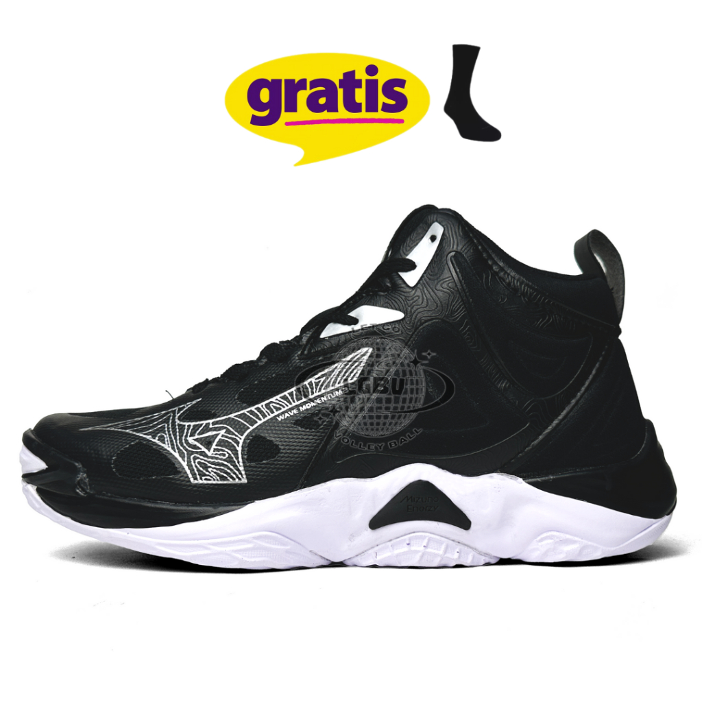SEPATU VOLY MIZUNO WAVE MOMENTUM 3 MID SEPATU VOLI MIZUNO SEPATU VOLI WANITA SEPATU MIZUNO WANITA