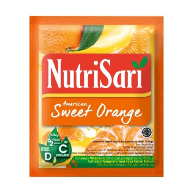 

NutriSari American Sweet Orange 1 Renceng 10 Sachet