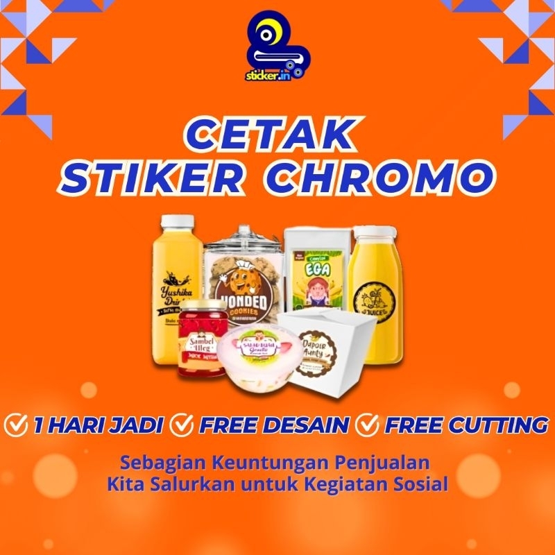 

cetak stiker label bahan chromo