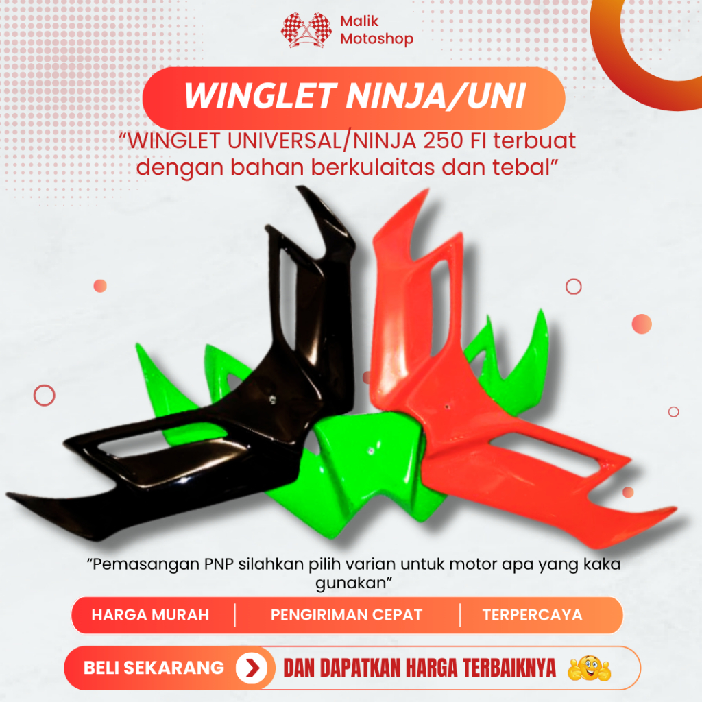 WINGLET R15 V2 WINGLET NINJA FI NINJA 250 WINGLET R15 WINGLET R15 V2 WINGLET R15 OLD WINGLET YAMAHA