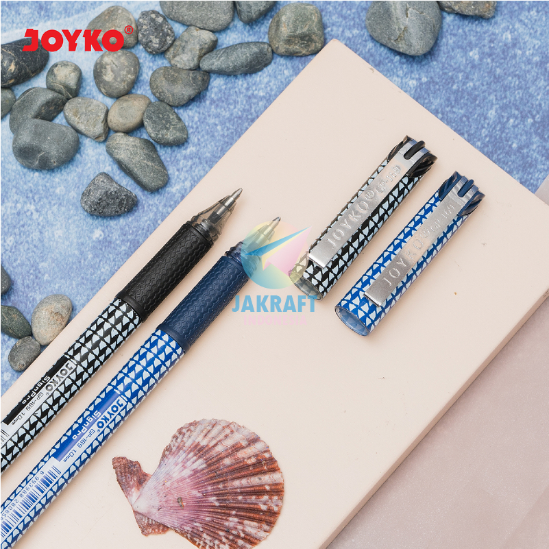 

(1 Pcs) Pulpen Gel Pen Tanda Tangan JOYKO GP-169 Signpro Hitam Biru / Black Blue Tebal 1.0 mm Sign Pro for Signature