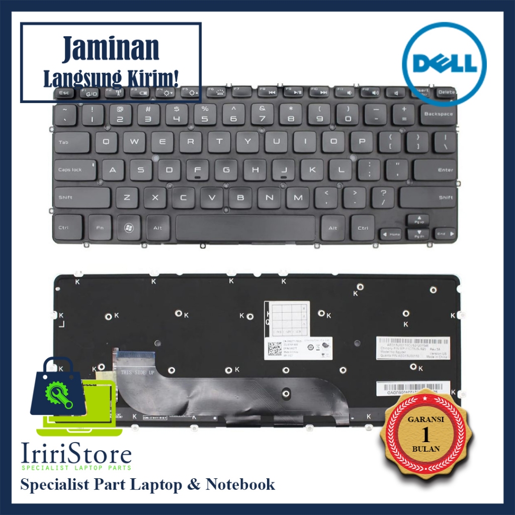 Keyboard Laptop Dell UltraBook XPS 12 XPS 13 L321X L322X Backlight Series