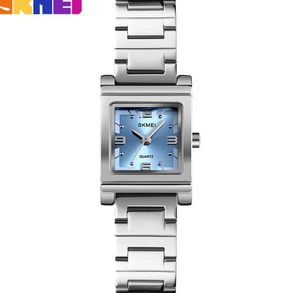 Berkualitas Jam Tangan Wanita  SKMEI 1388 Analog Stainless Steel  Original SKMEI  SILVER SILVER