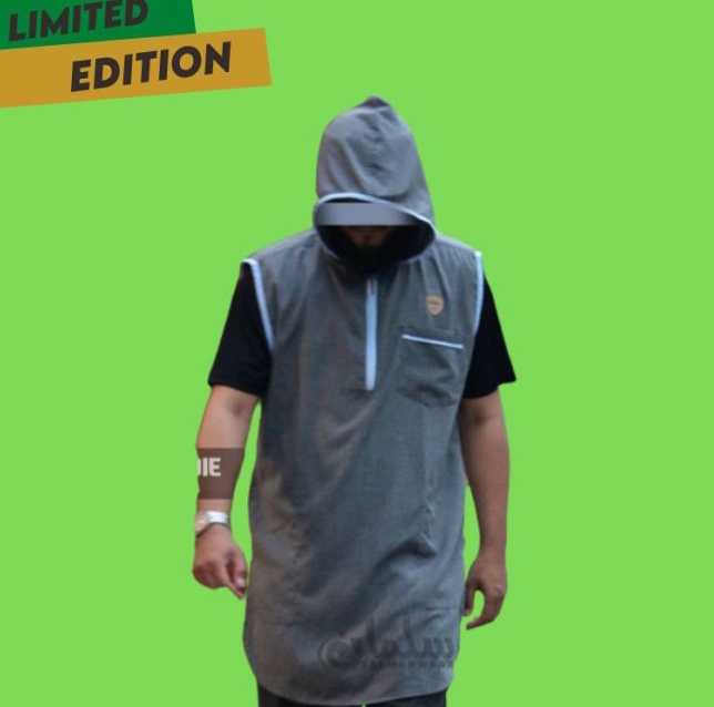 Rilisan Special  Koko Kurta Hoodie  Rompi Hoodie pria Dewasa  M