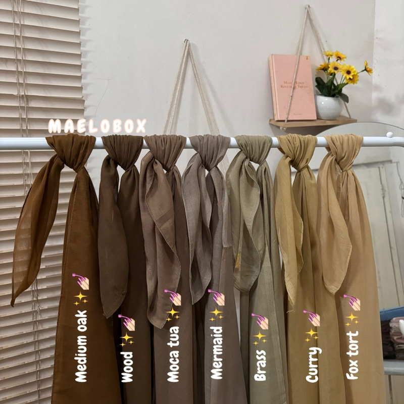 (FREE JARUM PENTUL & POUCH) Kerudung PARIS JADUL Murah Paris jadul HIJAB PARIS JADUL merk red rose h