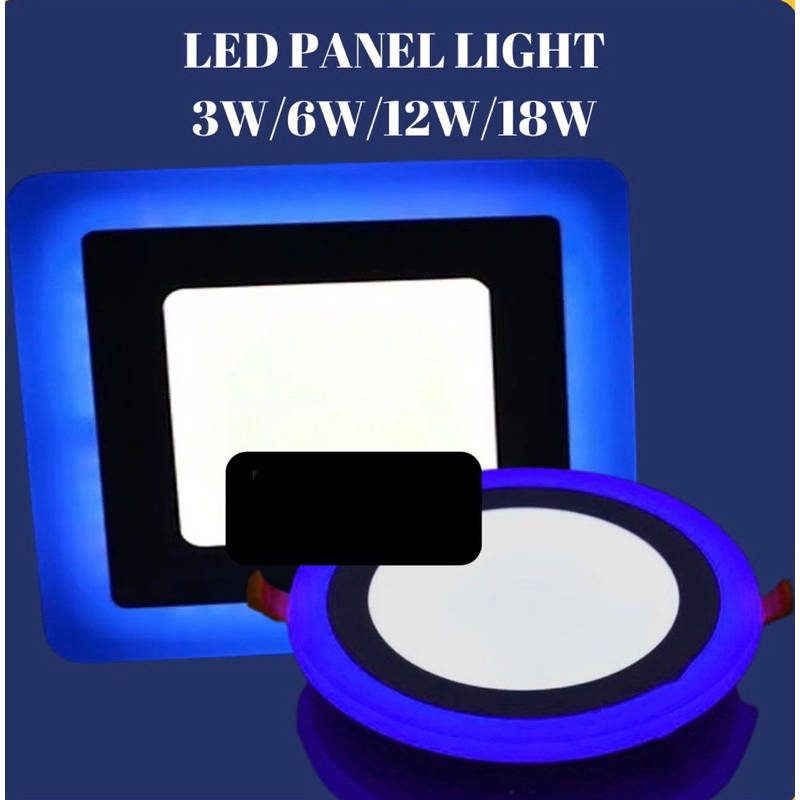 LAMPU LED PANEL DOWNLIGHT WARNA PUTIH - BIRU & PUTIH - KUNING