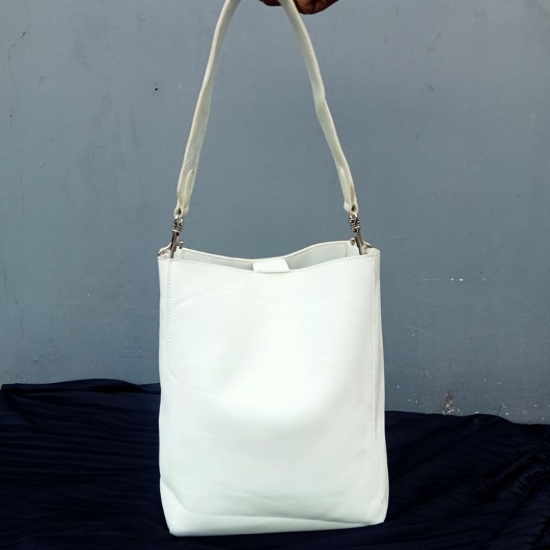 Tas Wanita Slingbag Shoulder Bag Mixology Preloved Putih Cewek Cewe