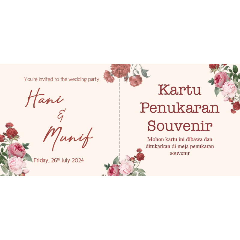 Kupon penukaran souvenir