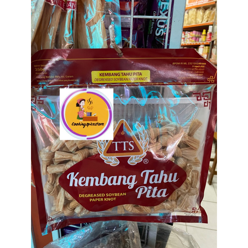 

TTS Kembang tahu pita kering - soybean paper knot 350 gram BESAR