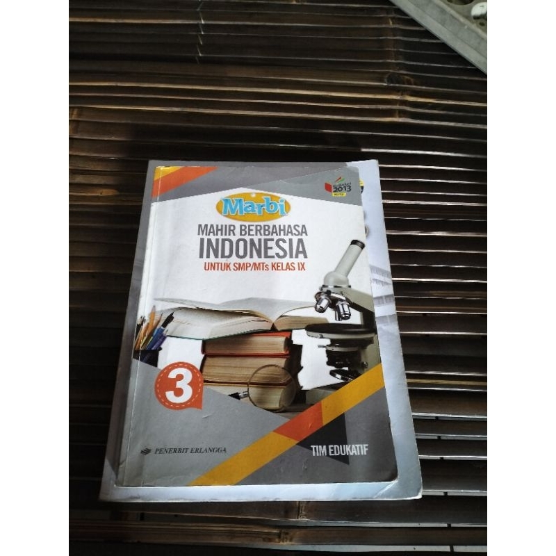 buku marbi mahir bahasa Indonesia kelas 3 smp Erlangga marbi