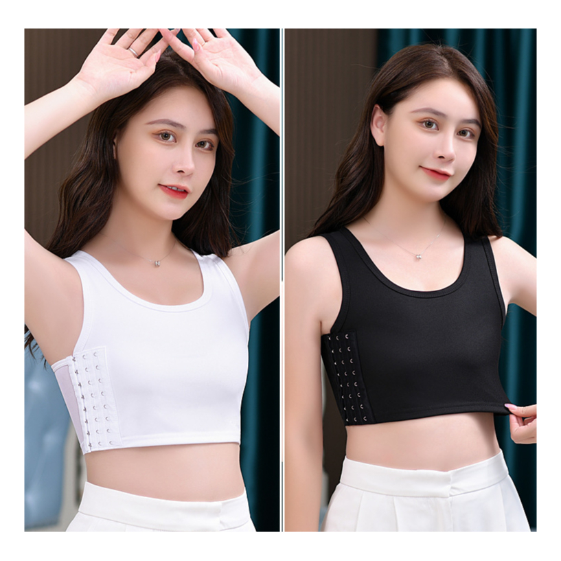 Breast Binder Kait samping LESS perata dada payudara tomboy model pinggir unisex chest korset half T