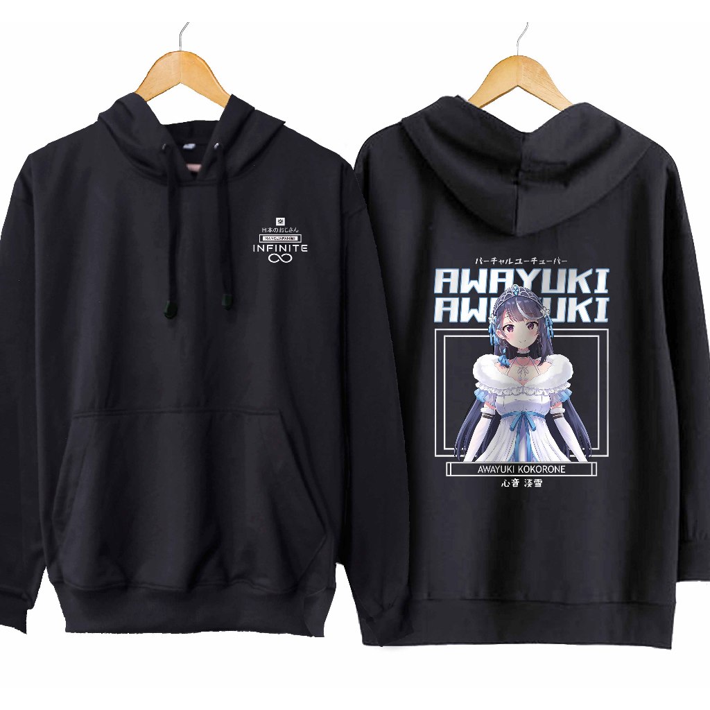 Jaket hoodie jumper infinite vtuber AWAYUKI KOKORONE - VTUBER LEGEND material cotton fleece