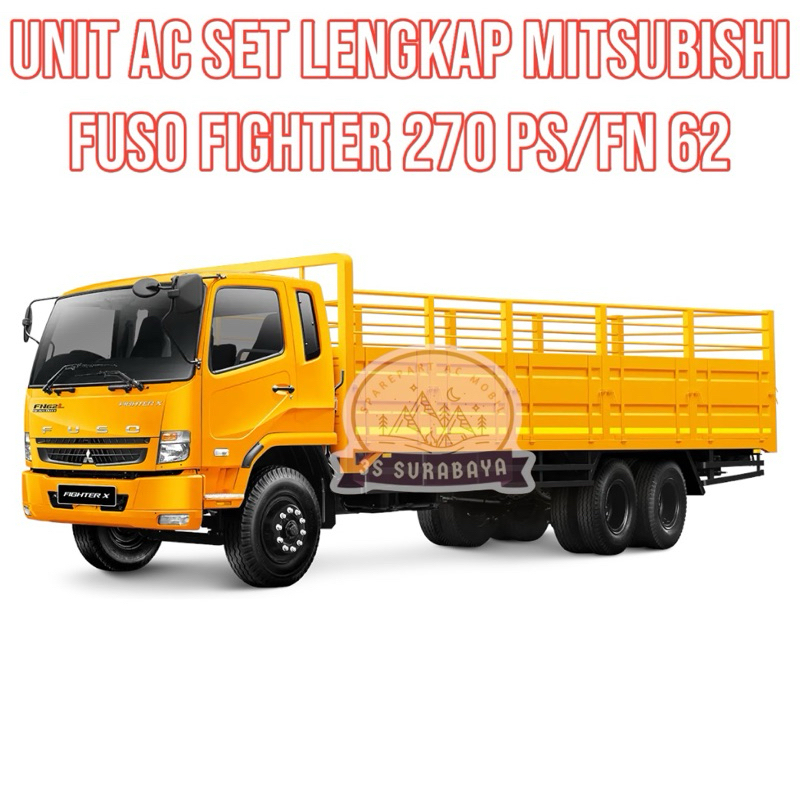 Unit Ac Lengkap Mitsubishi Fuso Fighter 270 Ps FN 62 Ac Truk Tinggal Pasang (Baru/ New) Pendingin