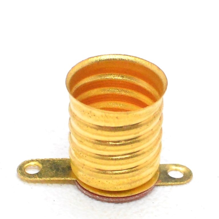 KOM 16C FITTING BOHLAM E10 Fitting Senter Drat E10 Senter Drat Kuningan Fiting Lampu Untuk Bolam 6v 