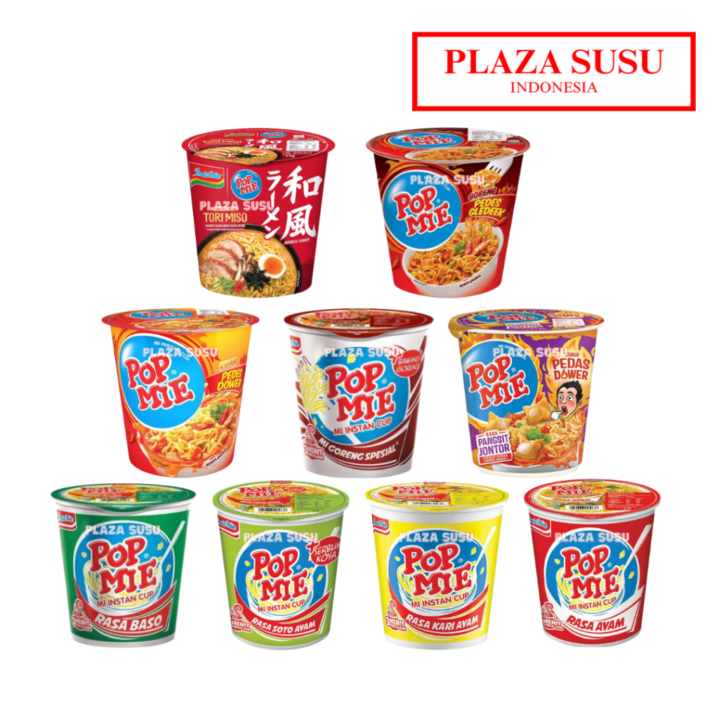 

POP MIE CUP MIE INSTANT NOODLES KUAH GORENG