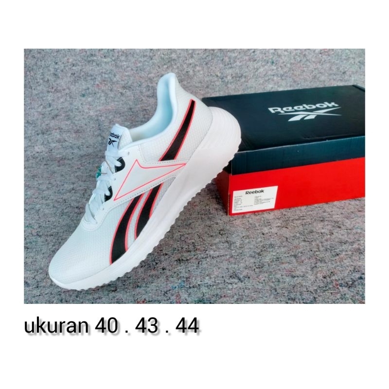 sepatu sport reebok original warna putih polos full white