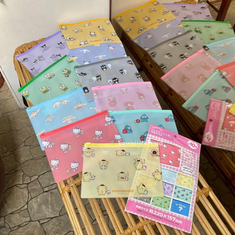 

Blind Box Pouch Zipper Case Pvc BB Karakter Kartun Sanrio Melody Kuromi Hangyodon Cinamorol Pompompurin Badztmaru Keroppi Ready Lucu Unik Gift Kado Hadiah